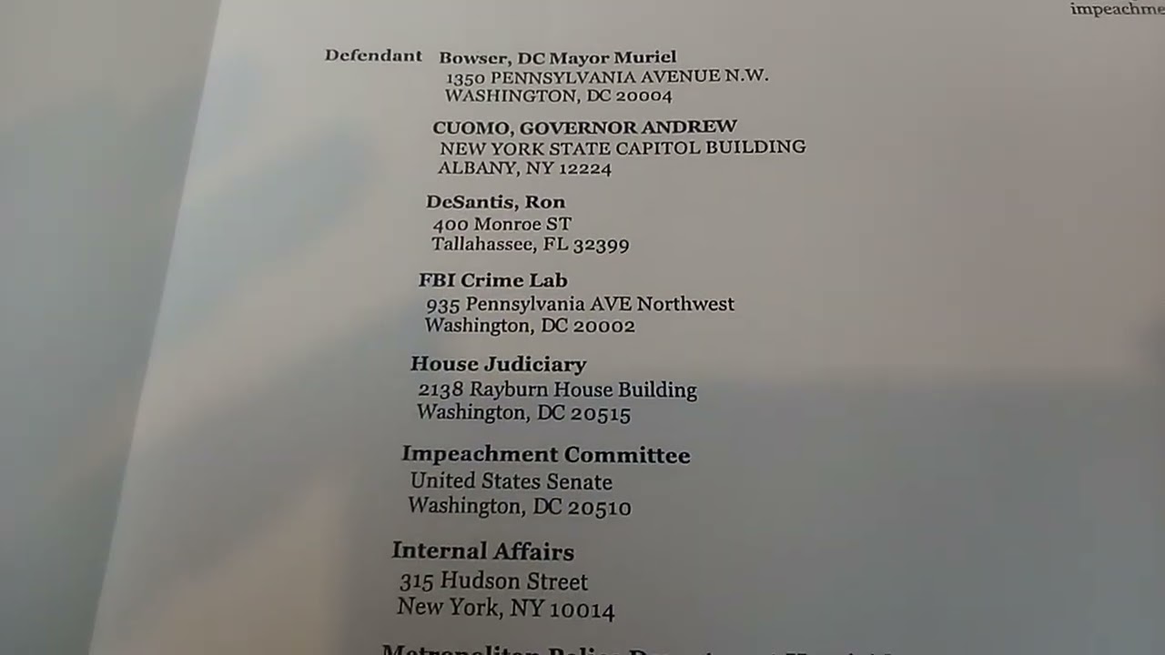Kamala D. Harris - 2024-SCB-000814 Small Claims Court Washington DC Exhibit 9 Court Fraud Murderers