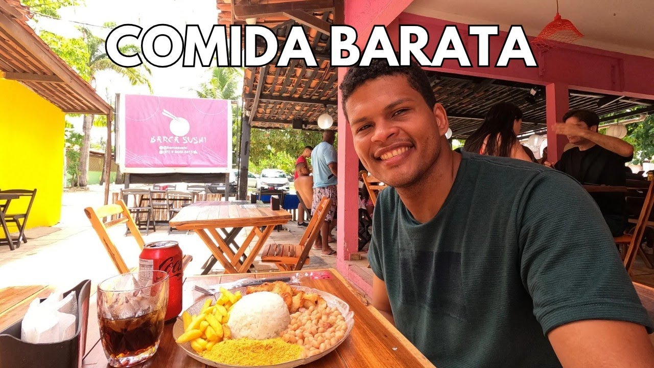 Almoço BARATO em PORTO de GALINHAS - Onde comer bem sem gastar muito.
