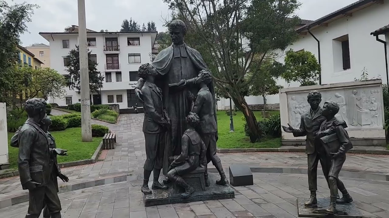Quito Ecuador. Plaza San Blas to the Basilica you must see.