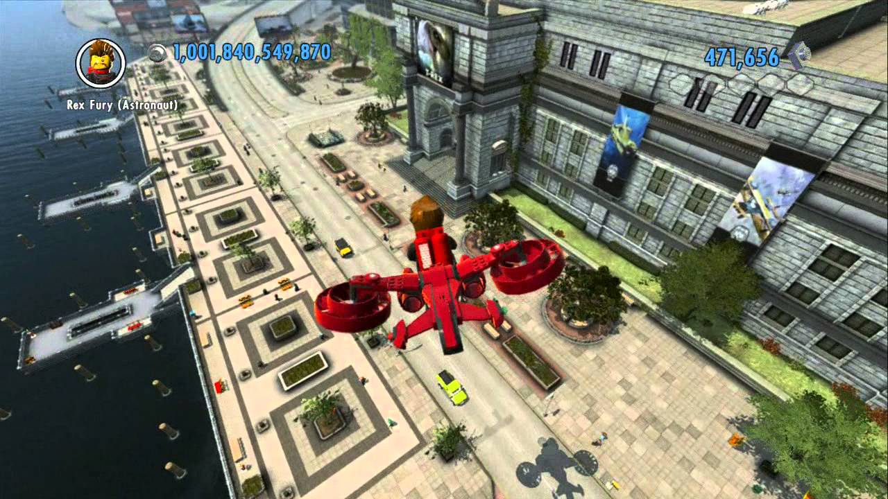 LEGO City Undercover (Wii U) - Unlocking All Rex Fury's Characters & Vehicles