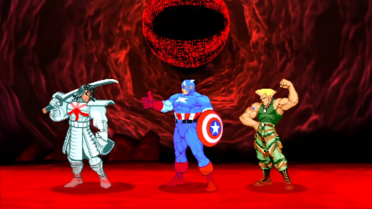 Marvel VS Capcom 2 - Silver Samurai/Captain America/Guile - Expert Difficulty Playthrough
