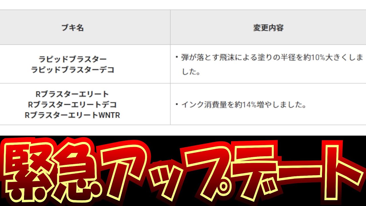 【緊急】Rブラスターエリートがサイレントナーフを受けていた件について...【Splatoon3】