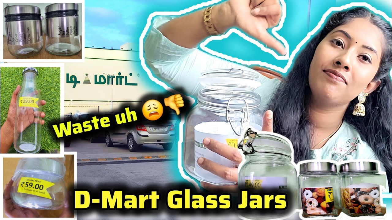 I Wasted Money😩D-Mart Glass Jars Shopping- Part 2 | Storage containers Under ₹99