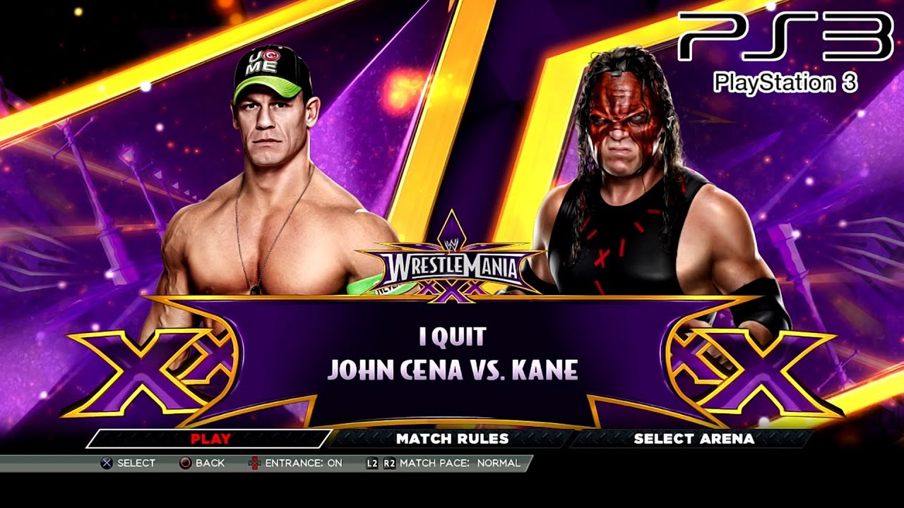 WWE 2K15 PS3 - John Cena VS Kane - I Quit [2K][mClassic]