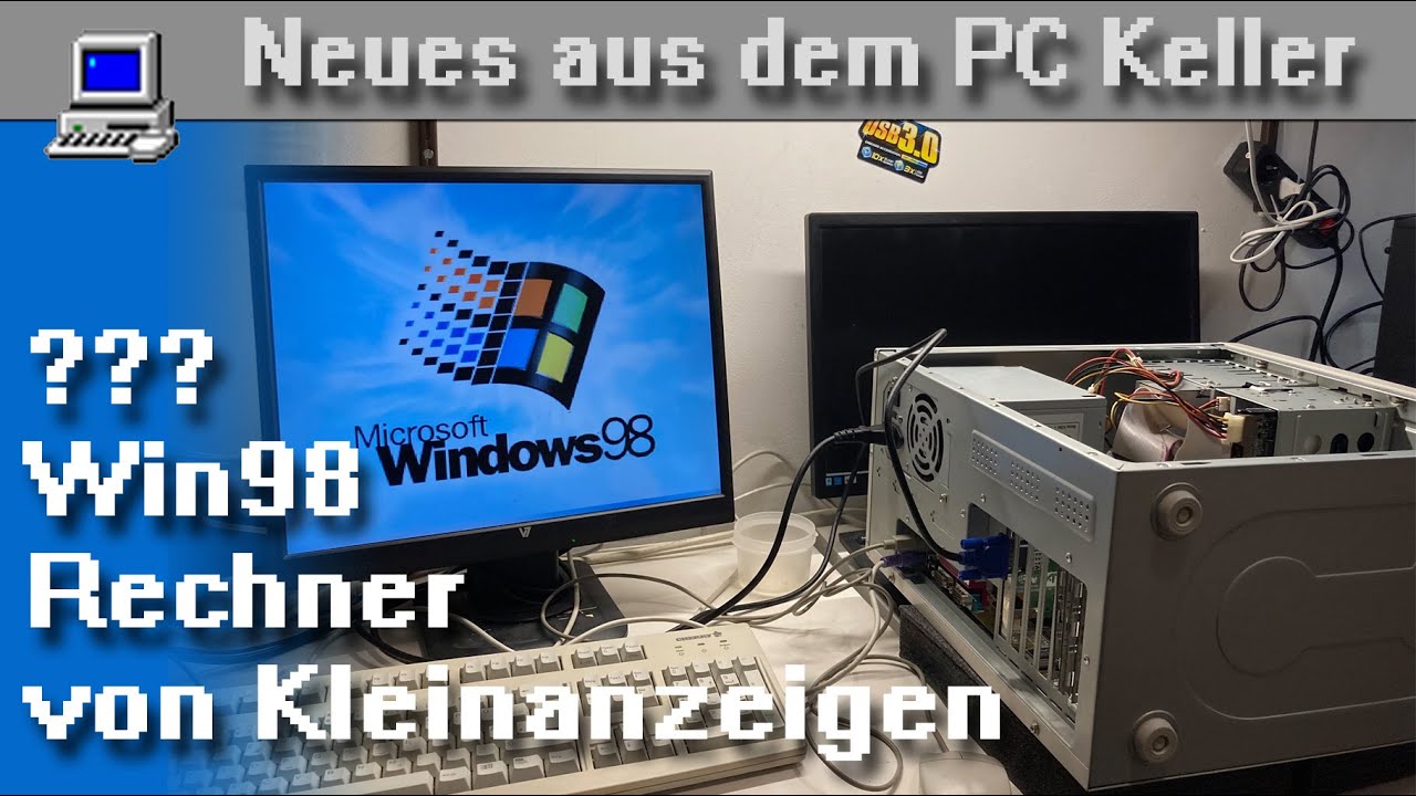 Neues aus dem PC Keller:  Mysteriöser Win98 PC von Kleinanzeigen