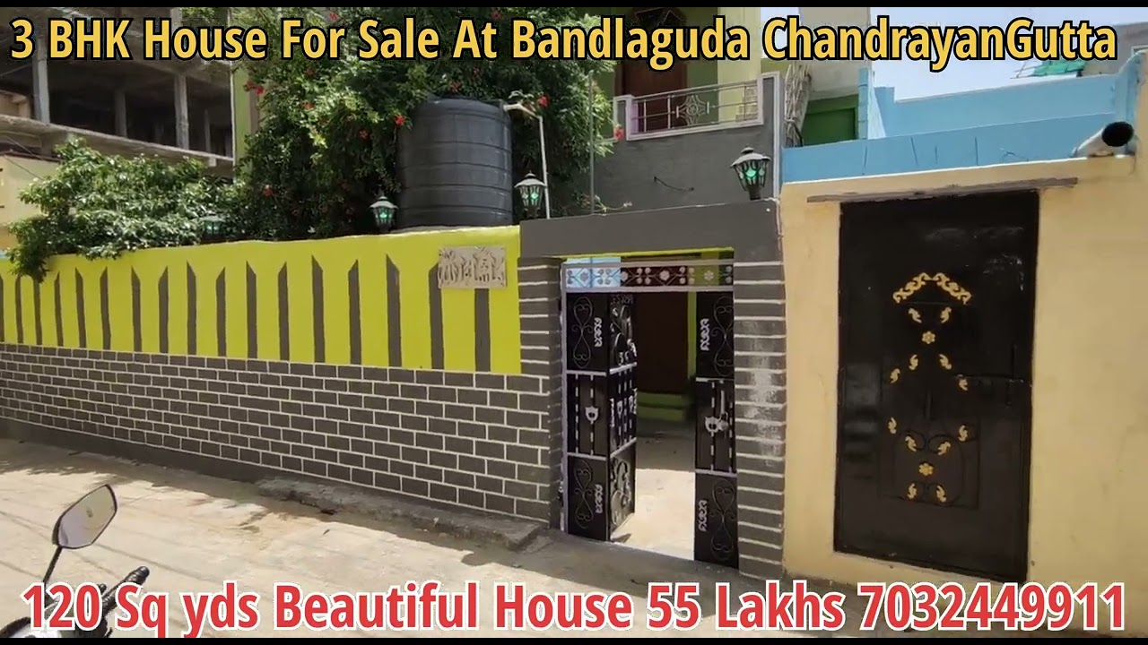 A #beautiful House Sold out at Bandlaguda Chandrayan Gutta Hyd 120 Sq yds 3 BHK G +1 #house 55 Lakhs