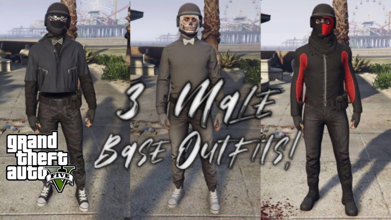 GTA5 3 Male Base Outfits!|GTA5 Online