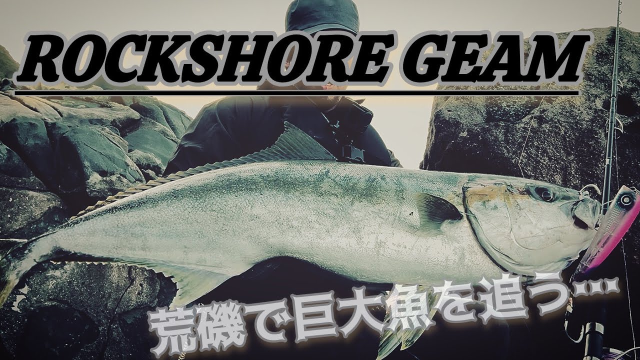 剛竿で巨大平政とガチンコバトル！【ロックショア 】