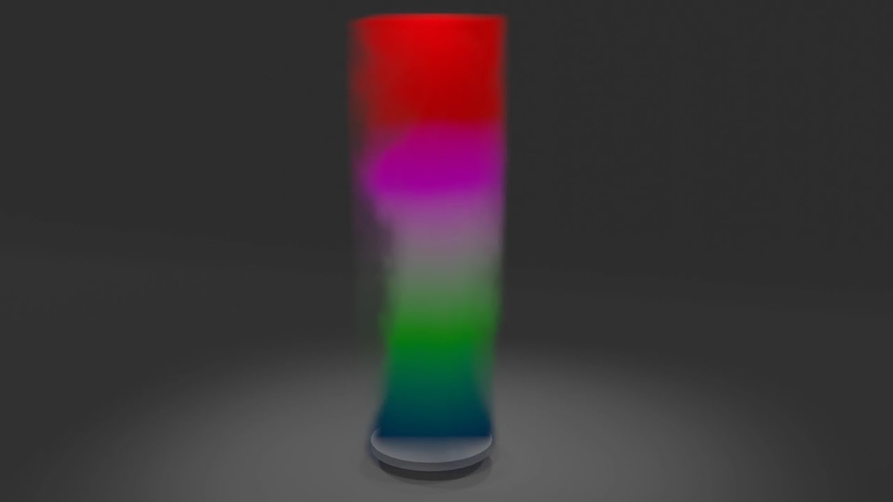 MADE OF SIMPLE COLORED SMOKE || Blender || in Eevee mode
