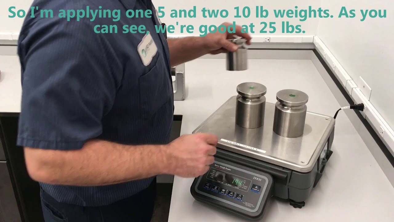 How to Verify a Scale using Test Weights