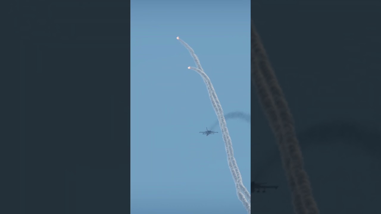 Incoming Missiles Track High Speed F 18