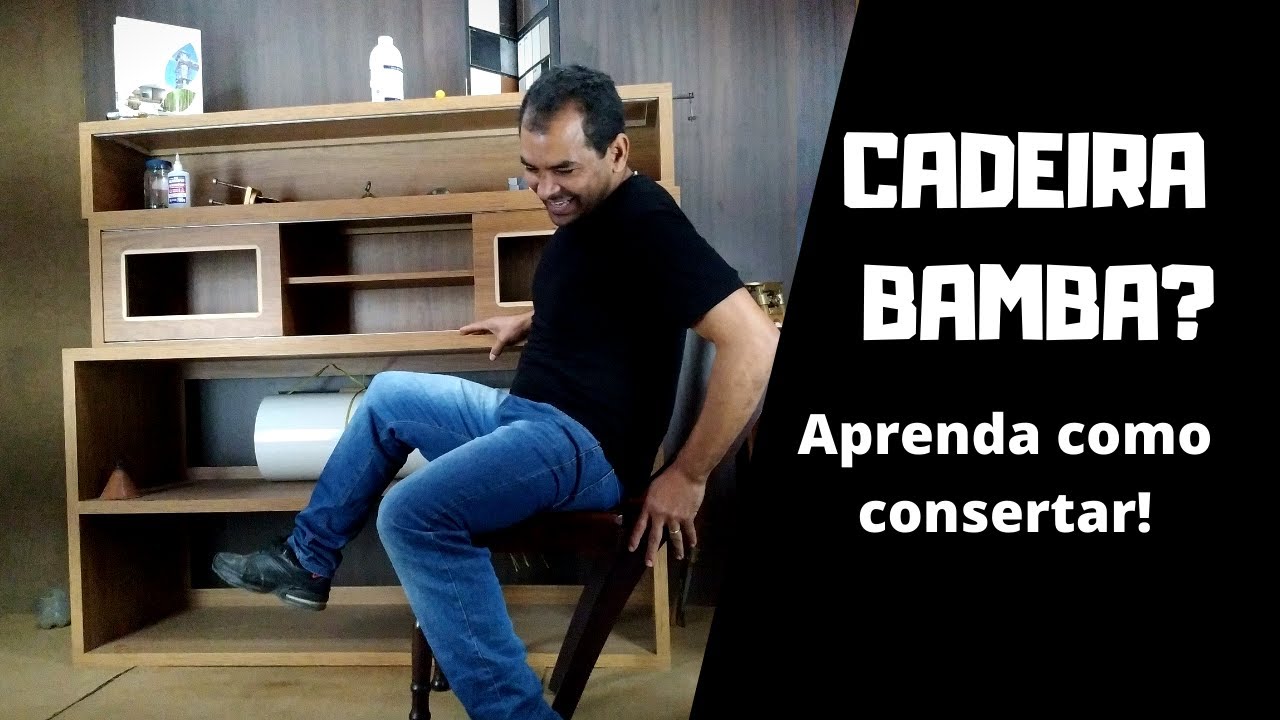 Evite cair de bobeira, aprenda consertar cadeira de madeira bamba!