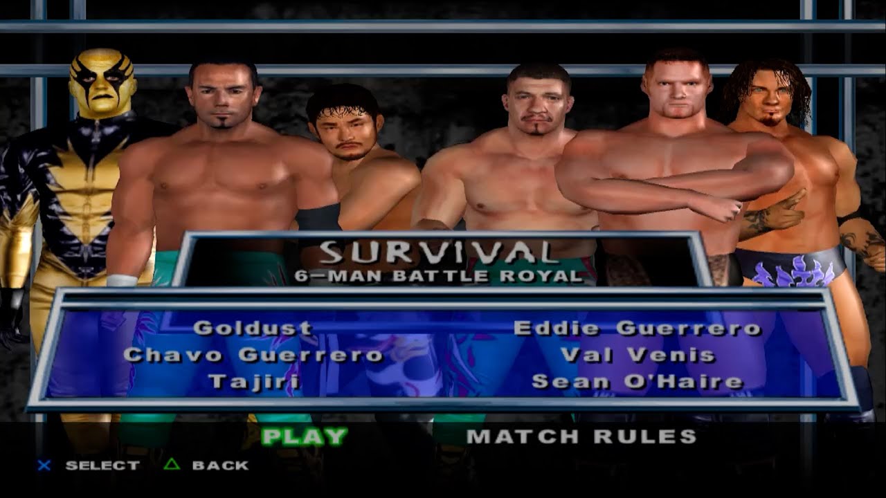 WWE SmackDown! HCTP - Goldust,ChavoGueerero,Tajiti,EddieGuerrero,ValVenis,SeanO'Haire (SURVIVAL)
