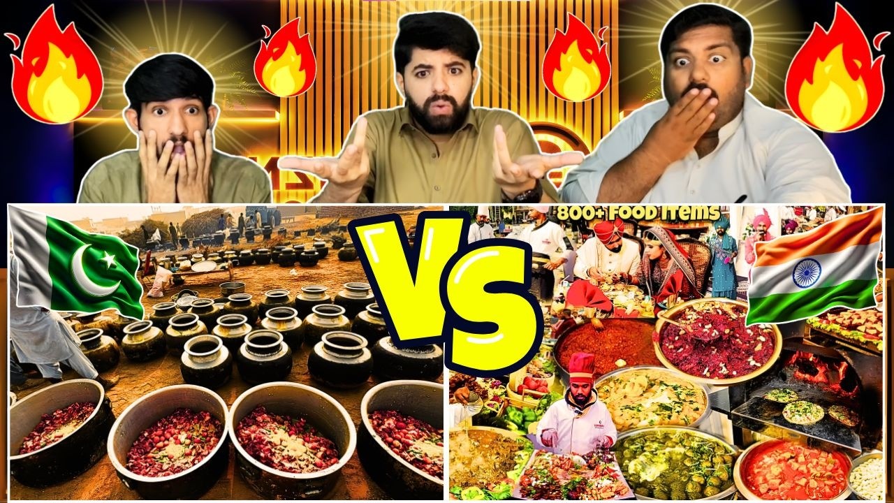 Reaction On Biggest Wedding Food India vs Pakistan | स्वाद |Pakistani Reaction🔥