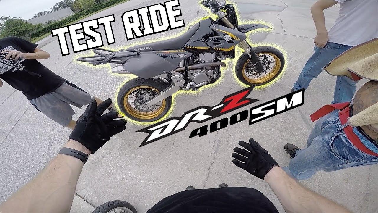 2016 DR-Z 400 SM — тест на вилли