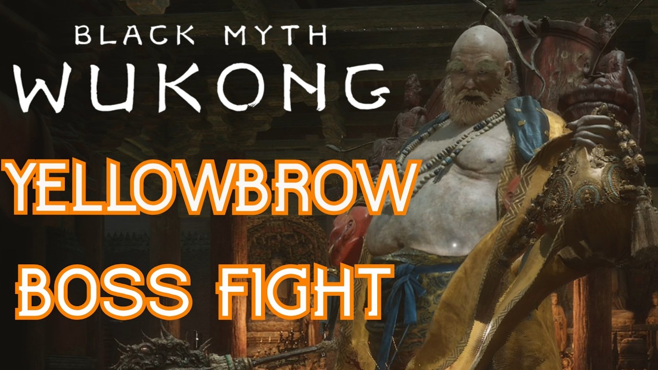Yellowbrow Boss Fight (No Commentary) - Black Myth: Wukong