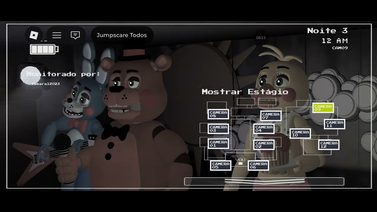 Jogando fnaf coop com meu amigo 🤑