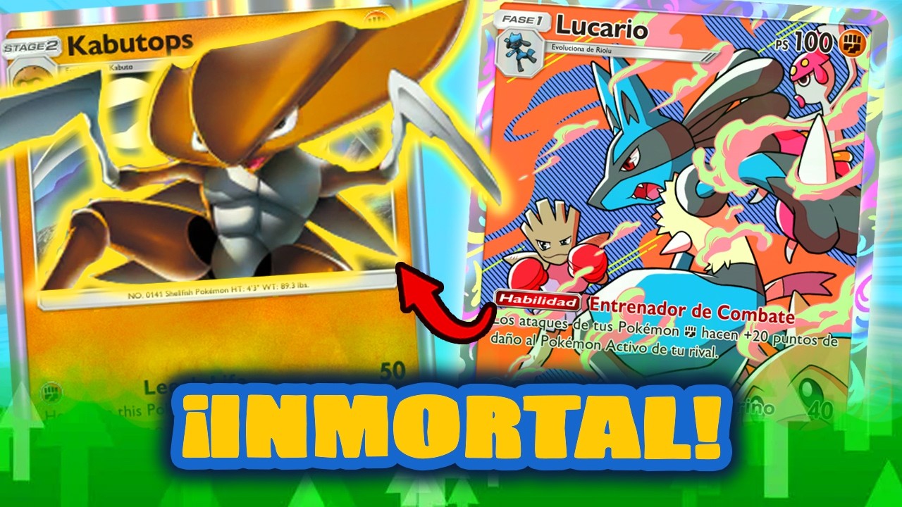 ¡Con este Mazo, Kabutops es INMORTAL gracias a Lucario en Pokémon TCG Pocket!
