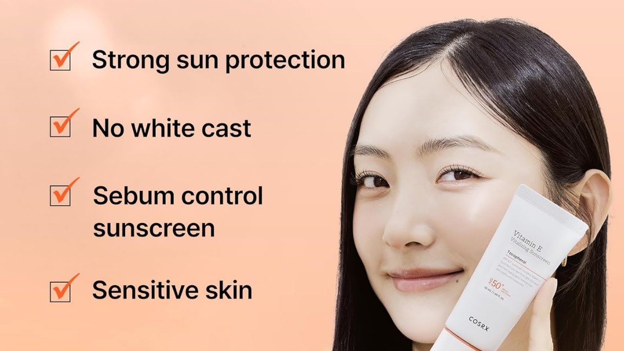☀️ Summer-Ready Skin | COSRX Vitamin E SPF 50 Sunscreen