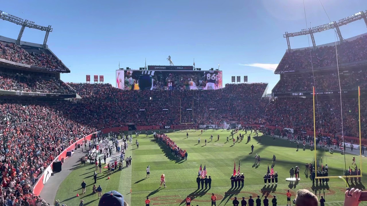 Demaryius Thomas DT 88 Denver Broncos Tribute & Missing Man Flyover 12-12-21