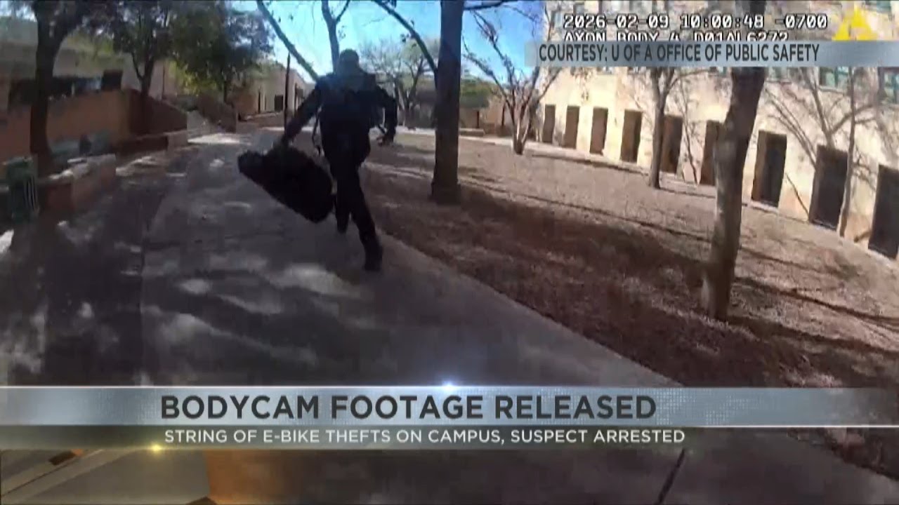 Caught on camera: E-bike thief stopped by Tucson officer