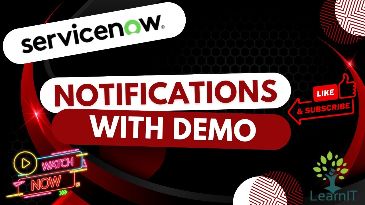Batch 1 | Day 14 | ServiceNow Scripting | Notifications Overview | Notifications Demo