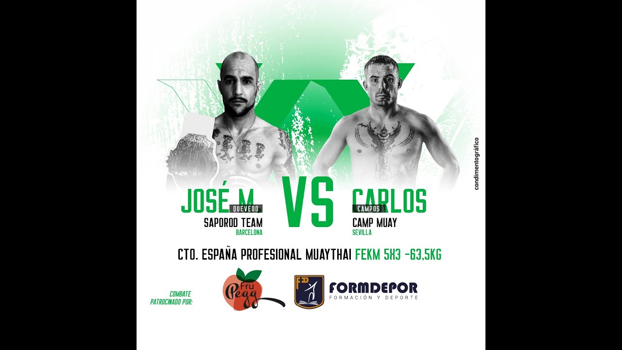 JM Quevedo VS Carlos Campos | Muay Thai Profesional | Campeonato de España | XFS Segunda Edición