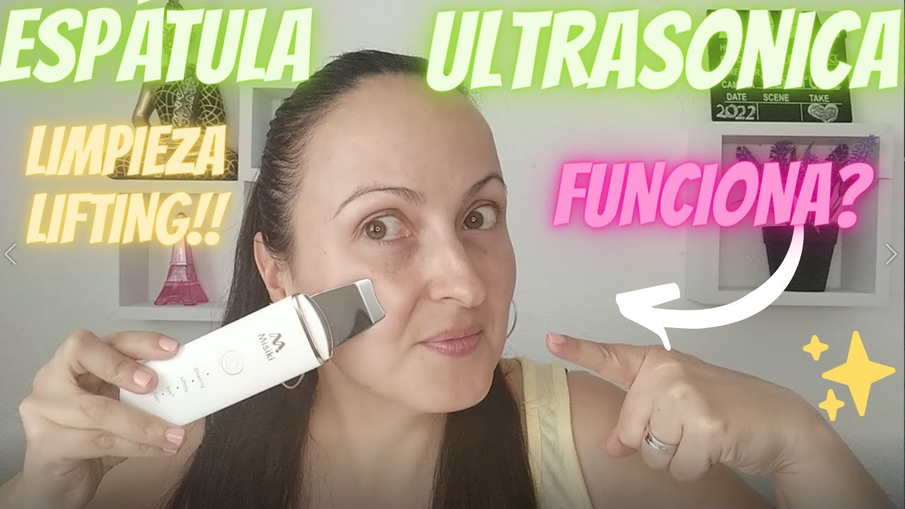 🔥Espátula ultrasonica facial 💆‍♀️Cleaning,lifting/funciona?