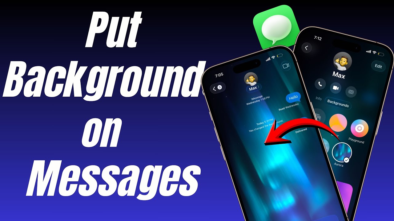 How to change the background on text messages on iPhone 17, 16, 15 - iOS 26