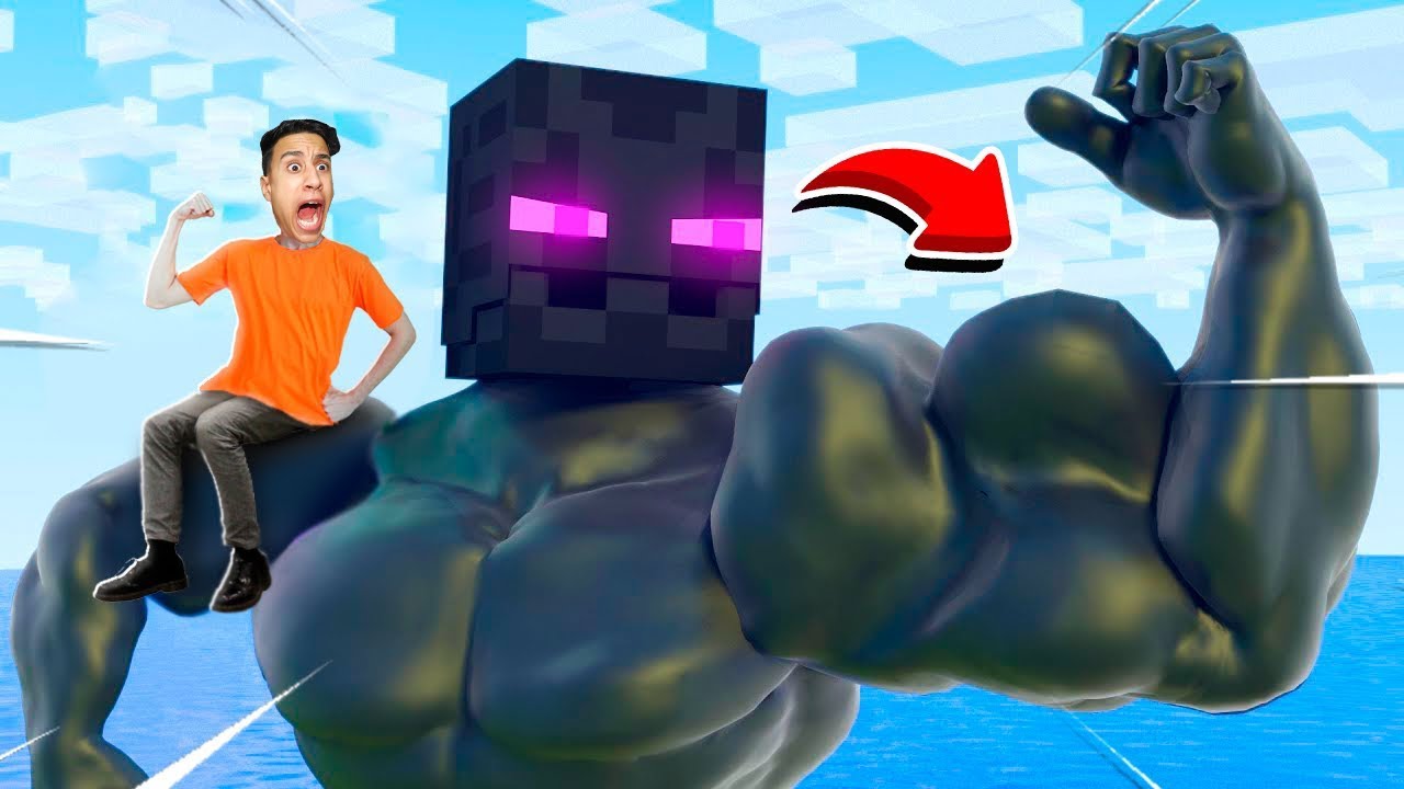 حياة الاندرمان العملاق القوي * حزين جدا * ردة فعل في ماين كرافت 😱🔥!!