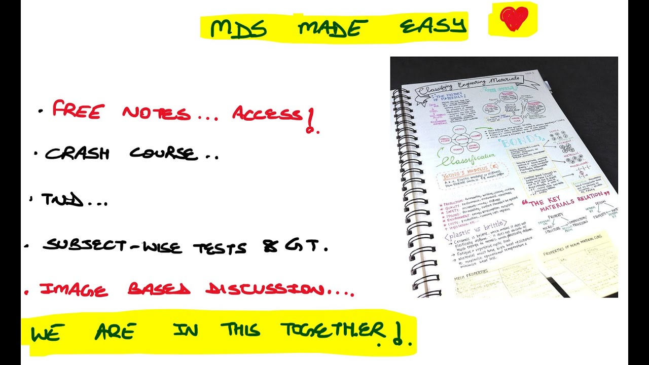 Free Notes MDS Access: MDS MADE EASY ❤️