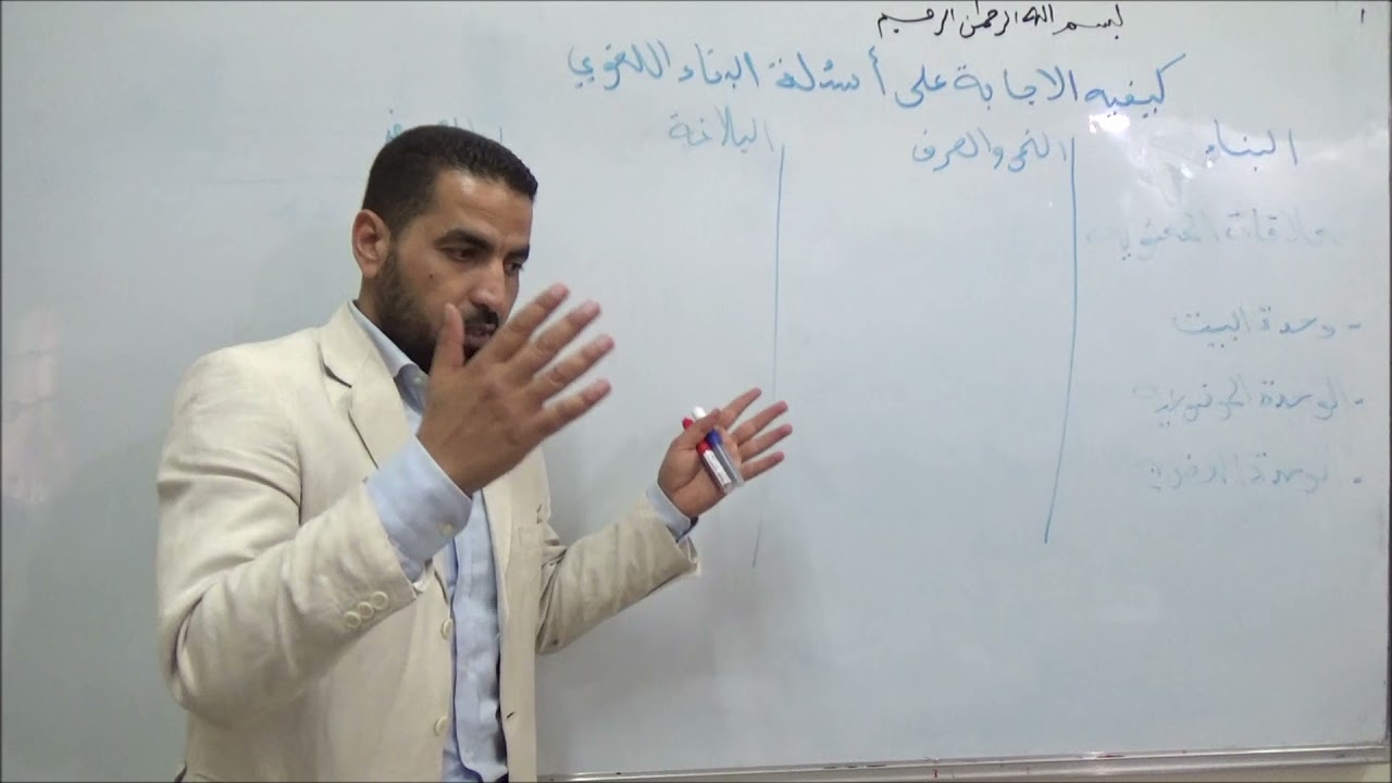 كيفية التعامل مع اسئلة البناء اللغوي الجزء 1