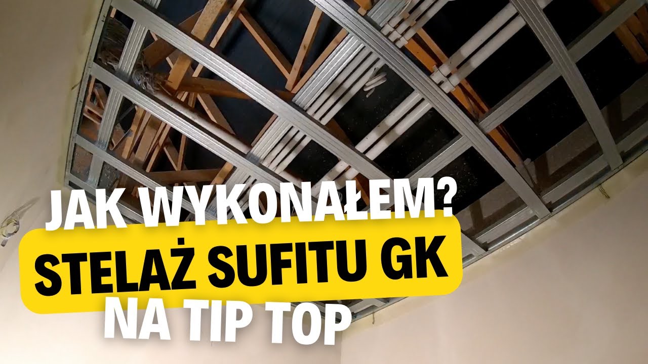 105. Sufit podwieszany dwupoziomowy krzyżowy. Jakie materiały są potrzebne do sufitu podwieszanego?