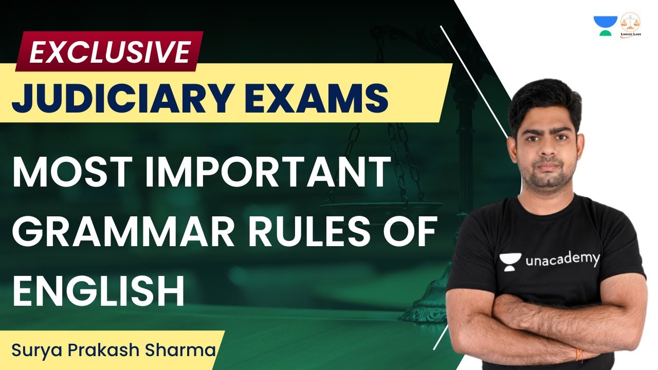 MOST IMPORTANT GRAMMAR RULES OF ENGLISH | Surya Prakash Sharma | Linking Laws