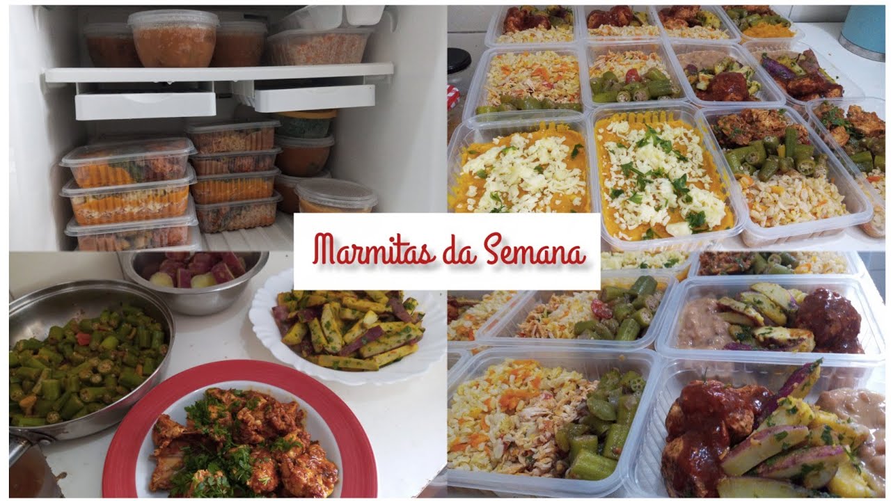 MARMITAS DA SEMANA! USANDO SOMENTE PEITO DE FRANGO!