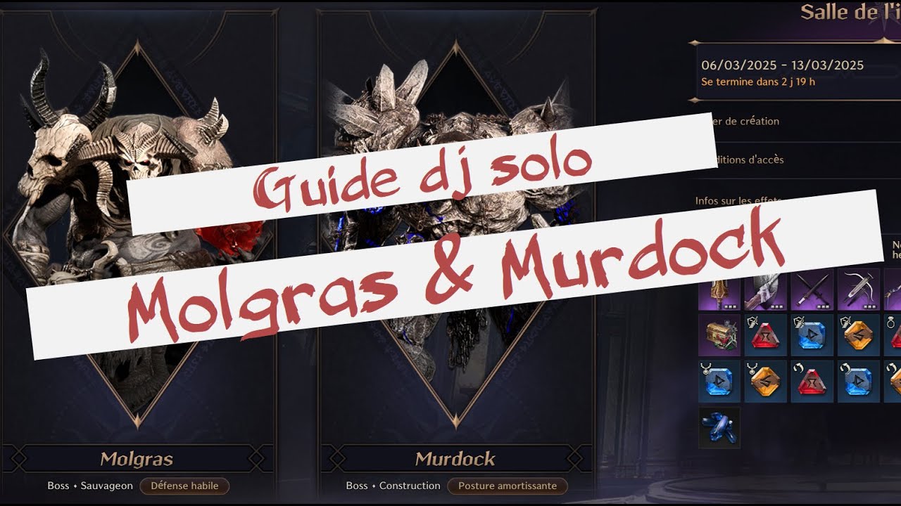 Guide donjon solo Molgras & Murdock | Throne & Liberty