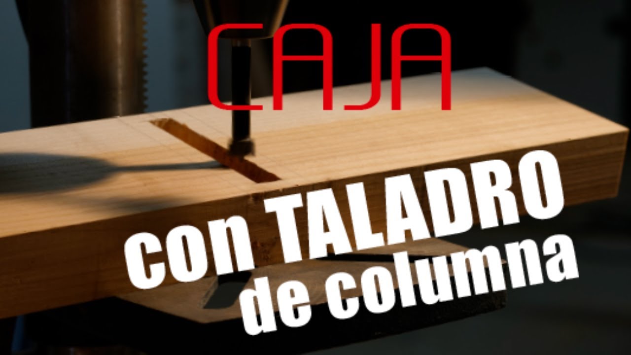 🟣 4 pasos para cajear madera con taladro de columna 💥