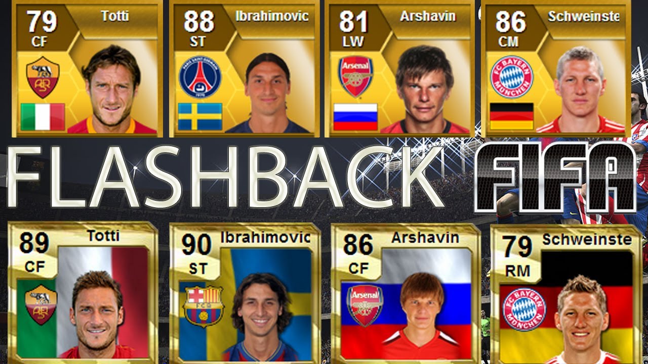 Flashback FIFA - INSANE Cards ft Ibrahimovic,Totti,Schweinsteiger & Arshavin