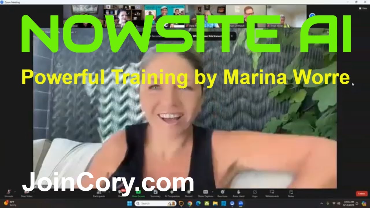 NOWSITE AI: Powerful Training by Network Marketer Marina Worre