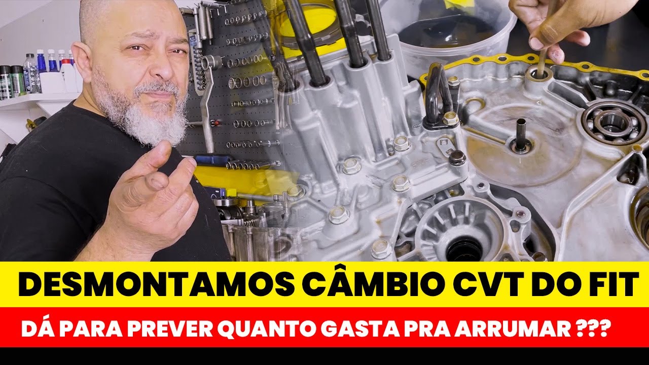 CÂMBIO CVT FIT. VEJAM DESMONTADO E SEUS DETALHES... DÁ PARA PREVER QUANTO GASTA PRA ARRUMAR ???