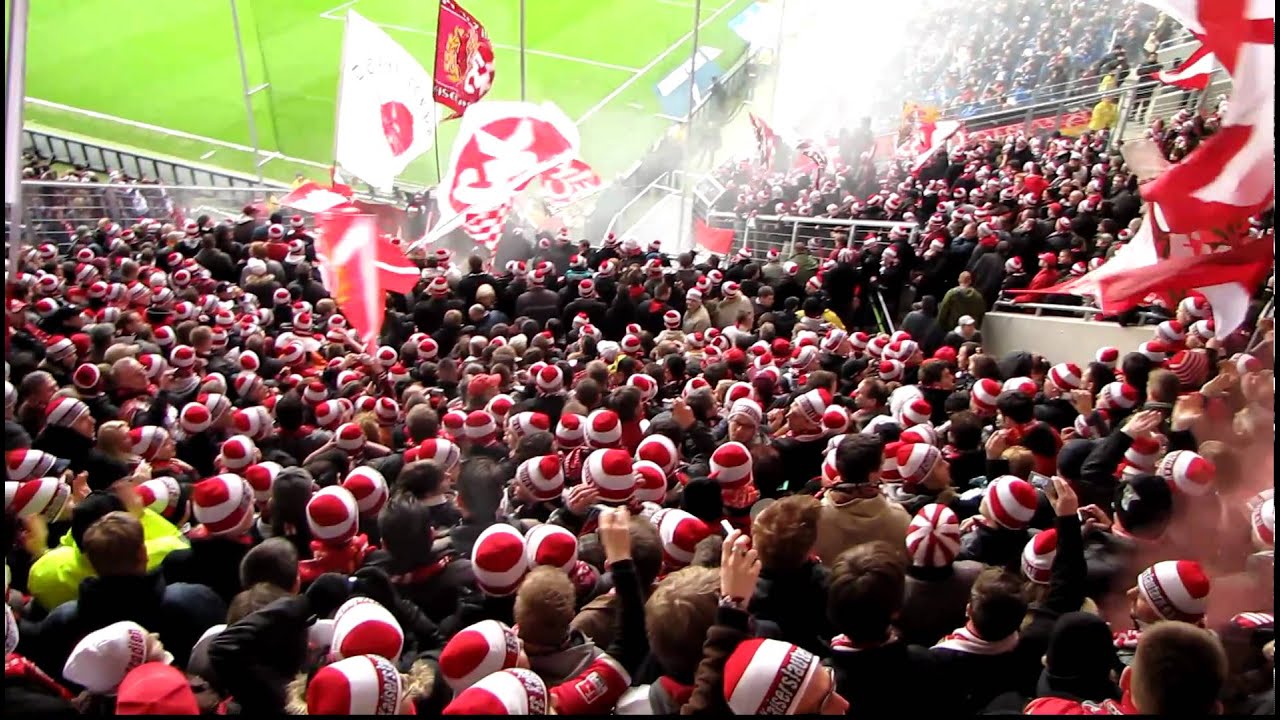 Hoffenheim - 1.FC KAISERSLAUTERN (Teil II) Einlauf, Stimmung, Pyro