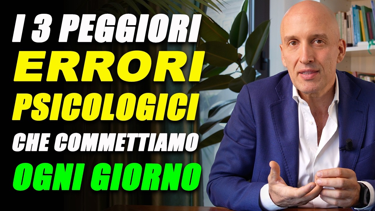 I tre peggiori errori psicologici che commettiamo ogni giorno (e come farvi fronte)