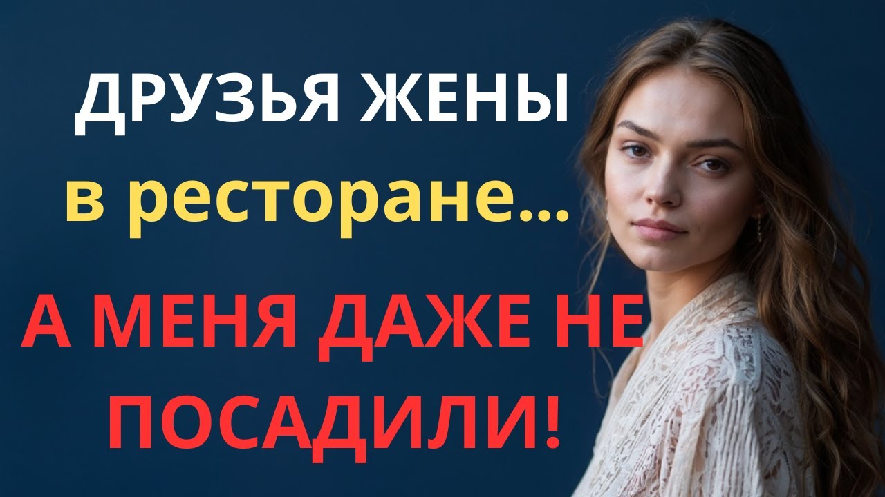 В ресторане друзья моей жены И они даже меня не посадили за столик!
