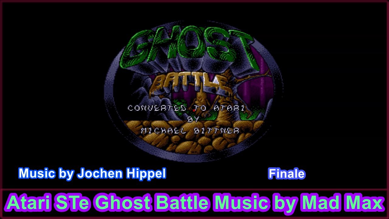 Atari STe  Ghost Battle Game  Music - Chip Tune Music by Jochen Hippel (Mad-Max)  -- FINALE😜🤤💥💥
