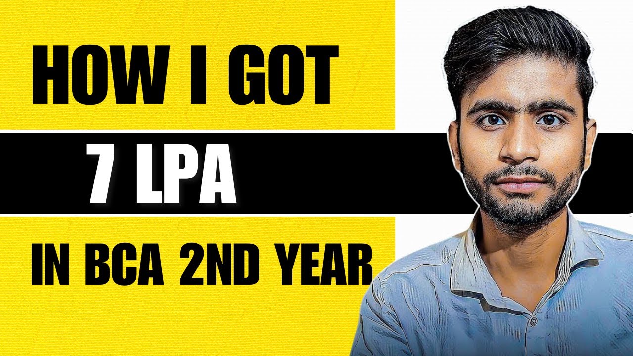How I Achieved ₹7 LPA in College | My BCA Placement Journey | Gopal Shukla
