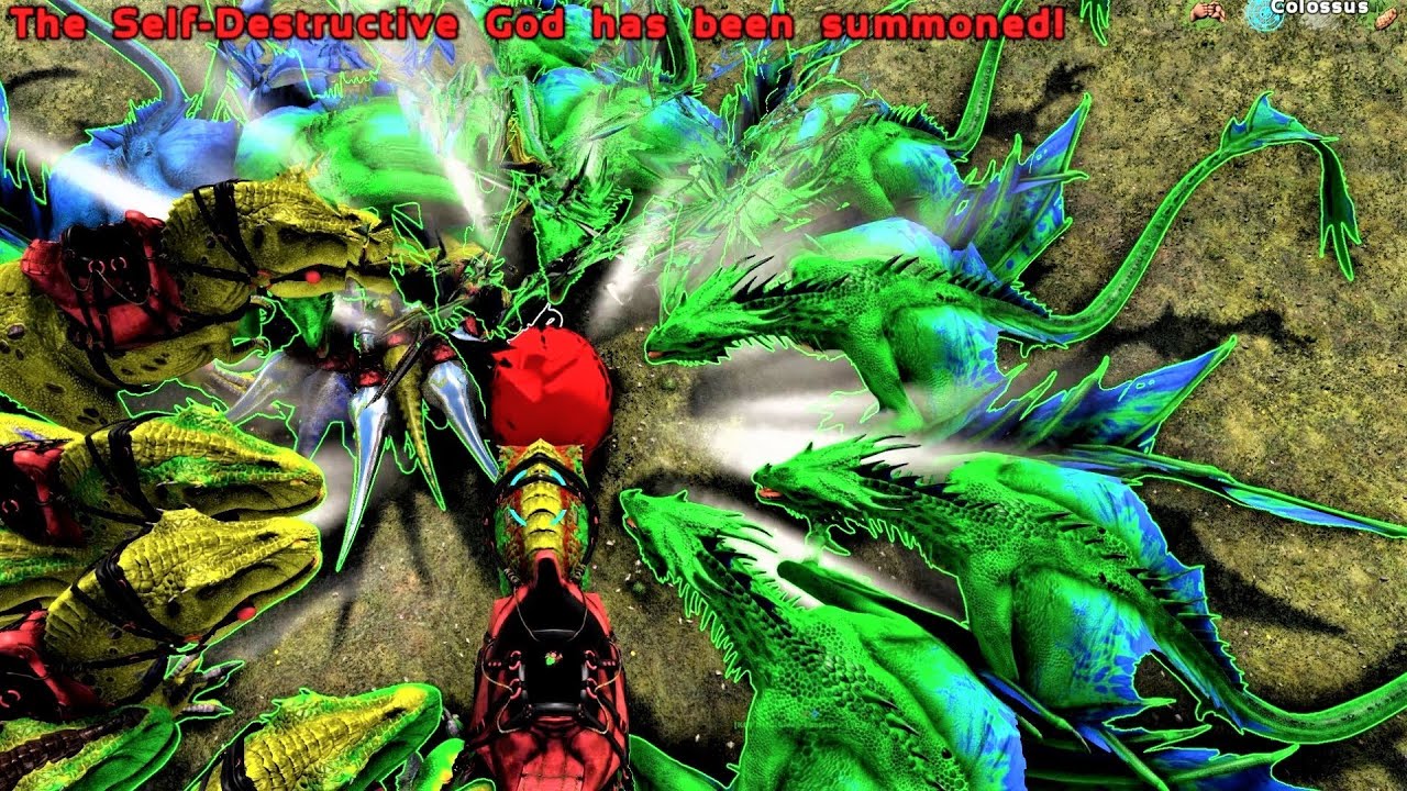 The Final BOSS GOD WARS using EVERY DINO I OWN! | ARK Survival Evolved MODDED OMEGA E44 (Season End)