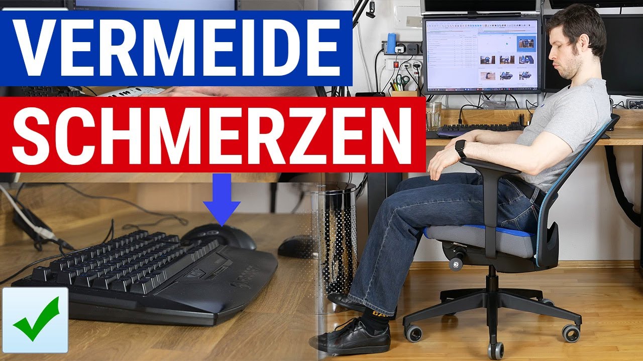 Richtig am PC sitzen: Vier sehr wichtige Tipps für dich!