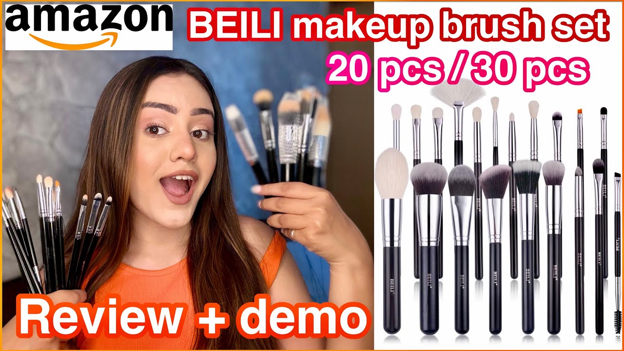 BEILI makeup brush set review + demo🩷 20 pcs /30 pcs | Best affordable makeup brushes | kp styles