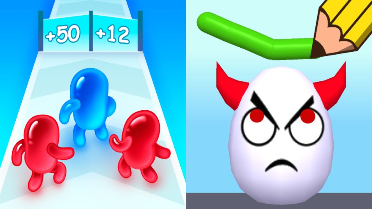 Draw To Smash VS Join Blob Clash 3D - All Levels Gameplay Android,ios (Part 2)