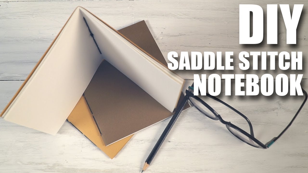 How to make a DIY Saddle Stitch Notebook